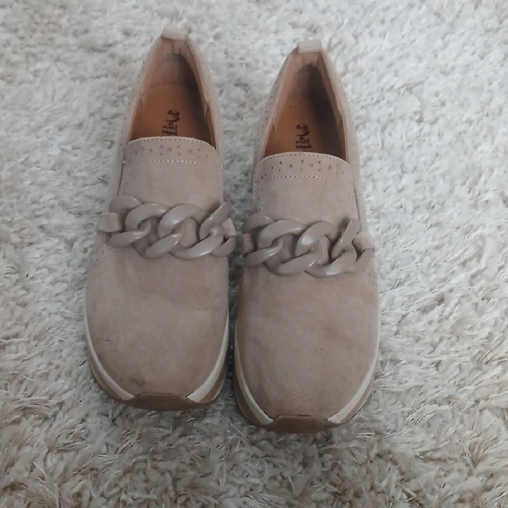 Mad Love Tan Slip-On Shoes